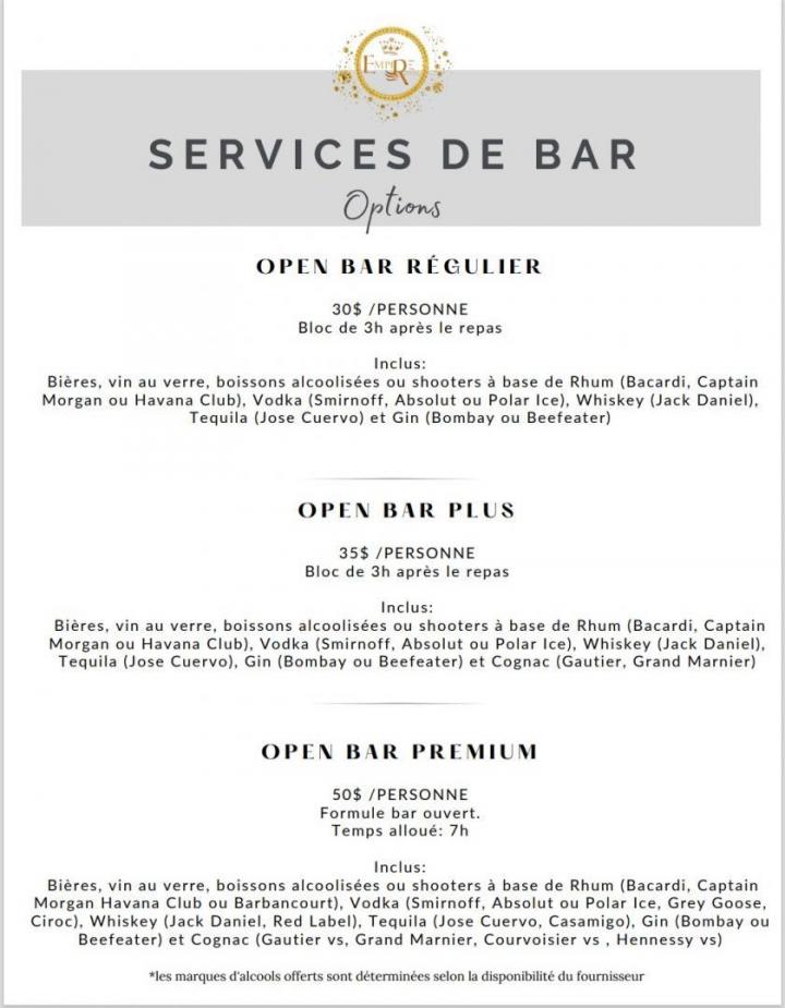 Services bar Montréal-Nord