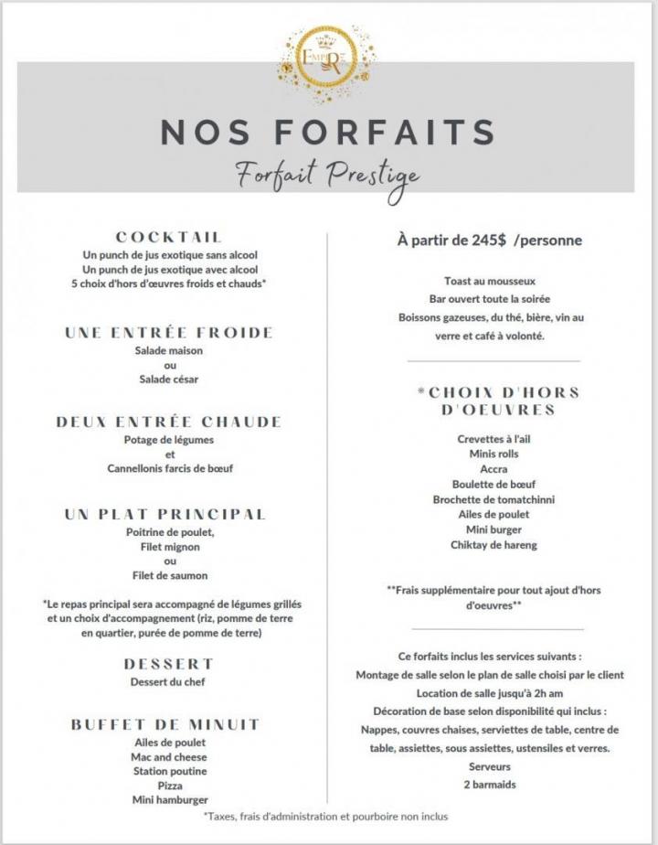 Forfaits Montréal-Nord