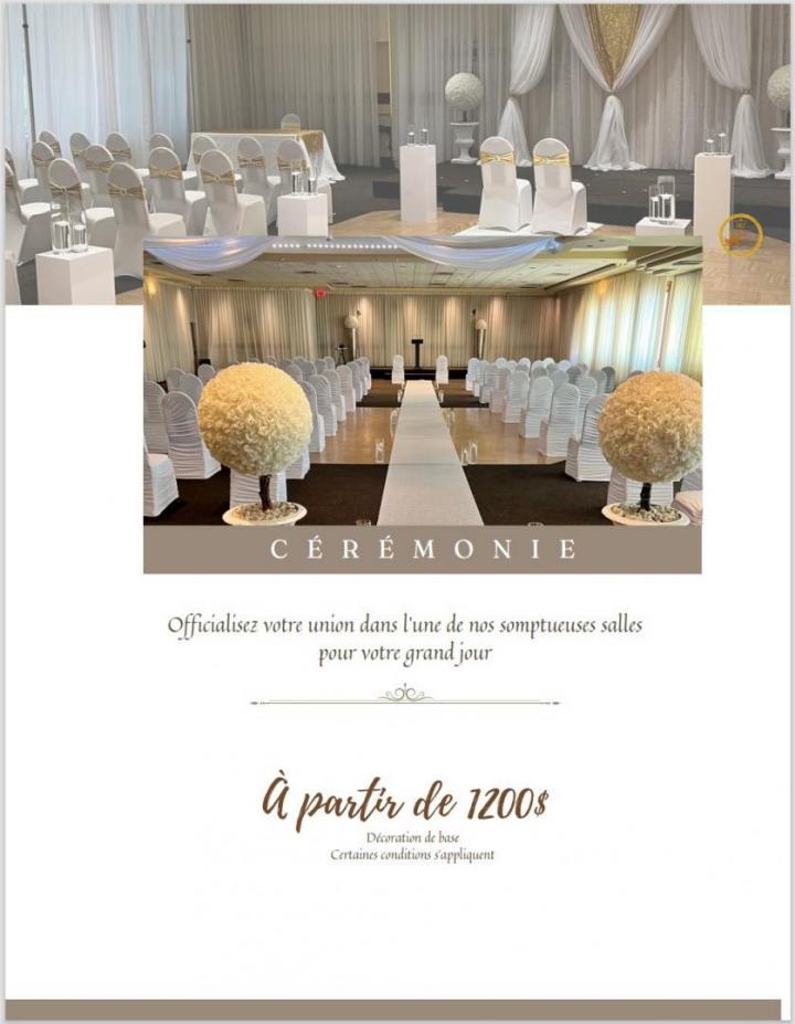 Location de salle mariage Montréal-Nord