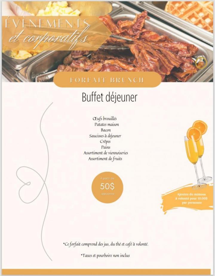 Forfaits brunch Montréal-Nord