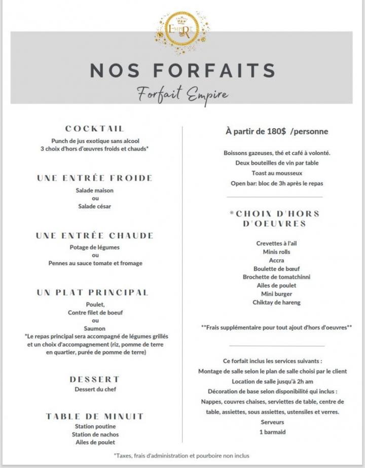 Forfaits Montréal-Nord