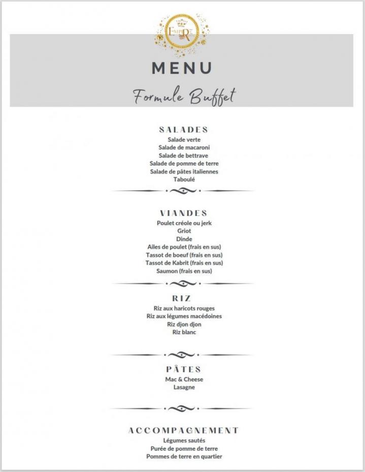 Formule buffet Montréal-Nord